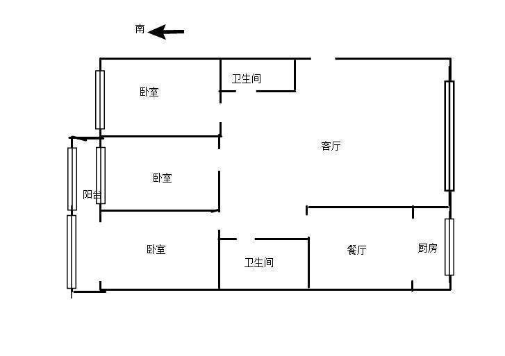 整租涧西 广州市场 三院大张旁 精装三室 拎包入住 随时看房-洛铜36号院二手房价