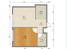 峨眉山|峨眉时光1室1厅1卫出租|买房租房佣金全返