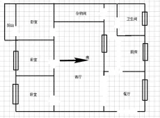 娄星|东方豪苑3室2厅2卫出租|买房租房佣金全返