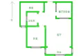 生态谷东区75平，一居改两居，年租1.5万有空调1