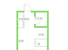 华龙|建业壹号城邦1室1厅1卫出租|买房租房佣金全返