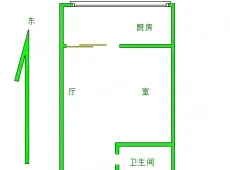 华龙|华清文苑一期1室1厅1卫出租|买房租房佣金全返