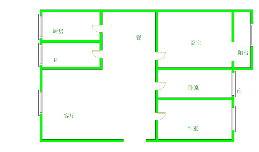 绿景小区 三室朝阳 油田一高对面-绿景小区二手房价