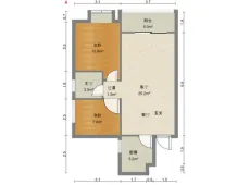 新罗|龙地万福城2室2厅2卫出租|买房租房佣金全返