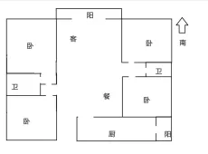 娄星|中欧阳光城4室2厅2卫出租|买房租房佣金全返