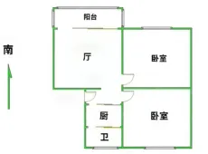 越秀|共和三路小区2室2厅1卫出租|买房租房佣金全返