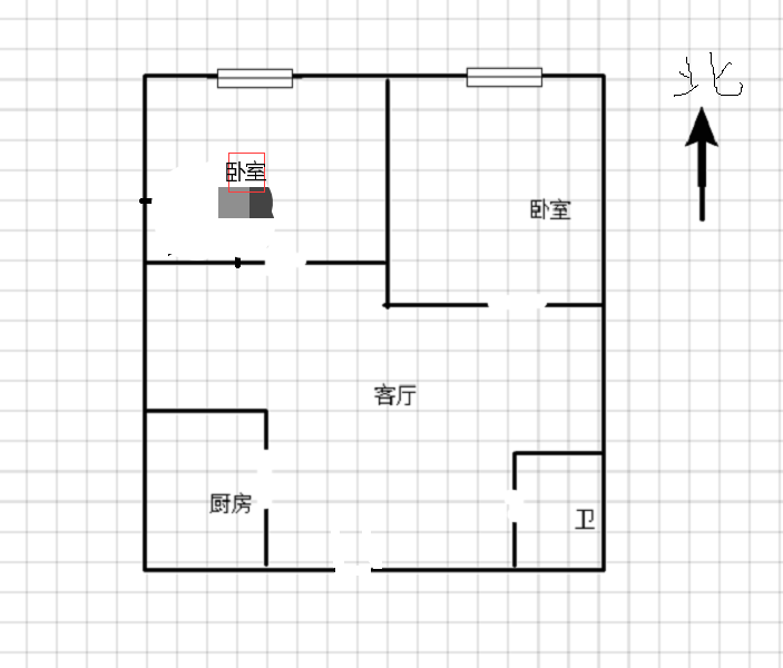 星星学校对面九圆大厦复式楼两房长租一千包物业费 拎包入住-九圆大厦租房