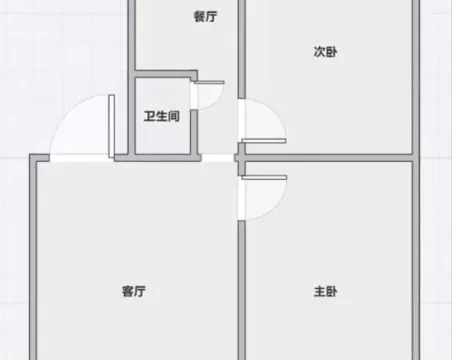 麦积佳苑2室2厅1卫朝南北精装