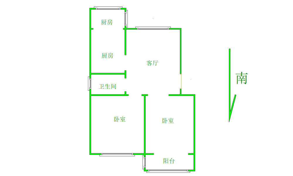 市政府家属院新上 2室1厅1卫 精装修 南北通透 配套齐全-市政府家属院二手房价