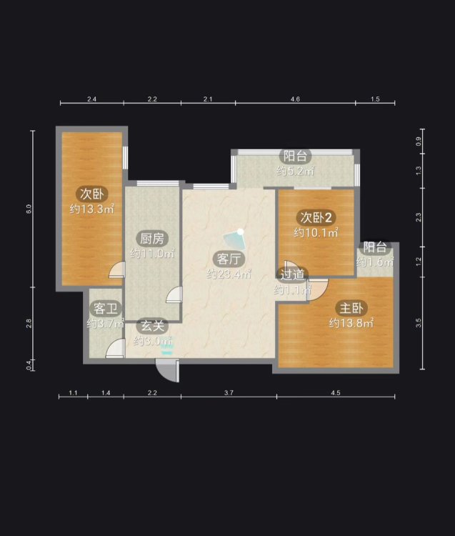 急租大营坡中天花园精装3房拎包入住步梯5楼看房方便-中天花园桃花园租房