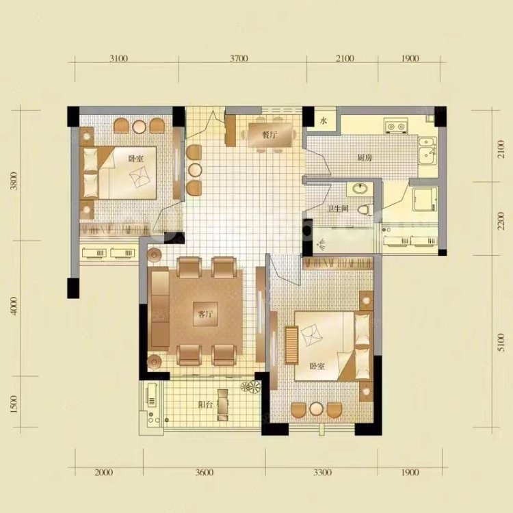 开福区 大悦城 北辰三角洲E7 三房两卫 拎包入住 随时看房-北辰三角洲E7区二手房价