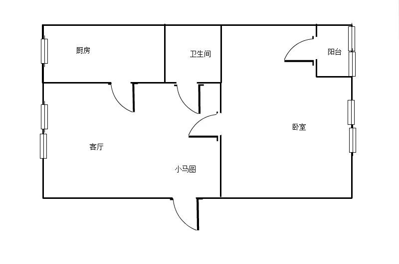 角门东七克拉 1室1厅1卫65平 精装修 电梯房-7克拉二手房价