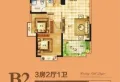 豫森时代新城3室2厅1卫2