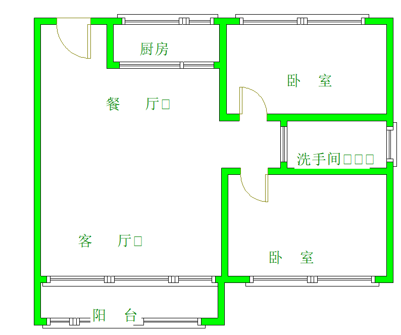 省四建北院,信达附近两居室，南北通透，可按揭12