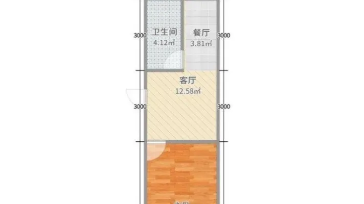 北飞小区1室1厅1卫