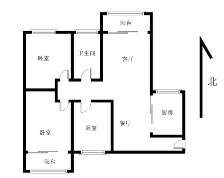 燕归园3室2厅1卫朝南北普通