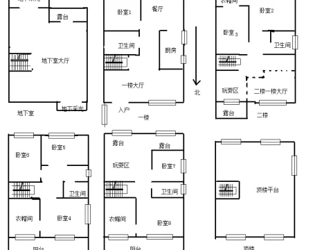 卡尔顿庄园8室4厅4卫朝南北普通