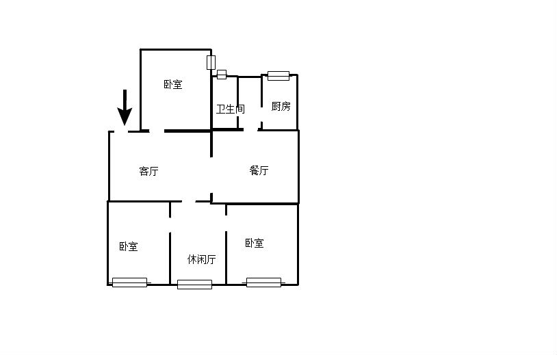 大足大足毛坯3室2厅2卫二手房出售12