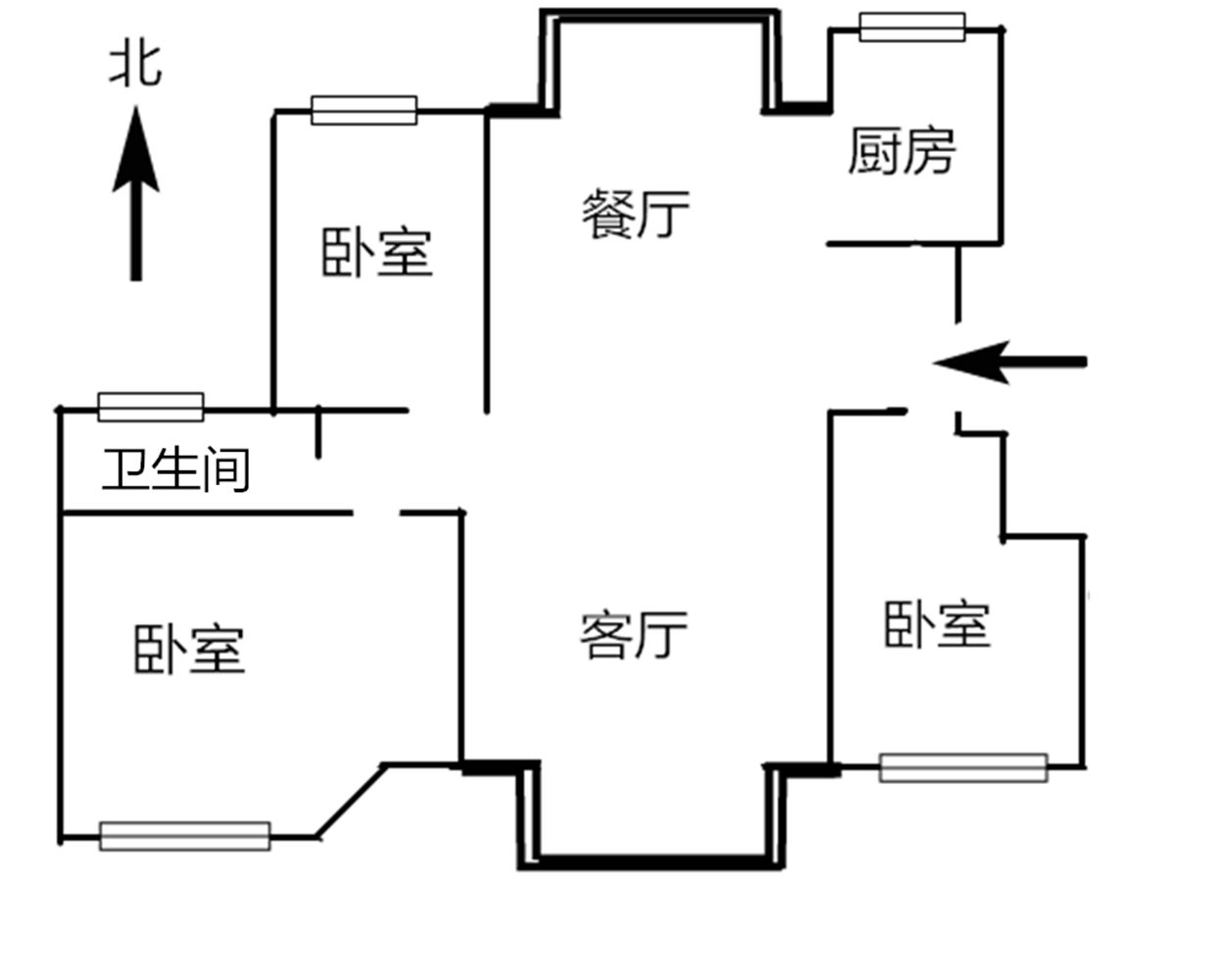 海陵区海陵毛坯3室2厅2卫二手房出售11