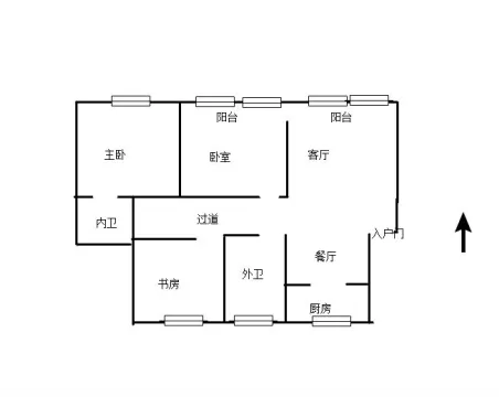 新世纪公寓3室2厅2卫朝南北普通