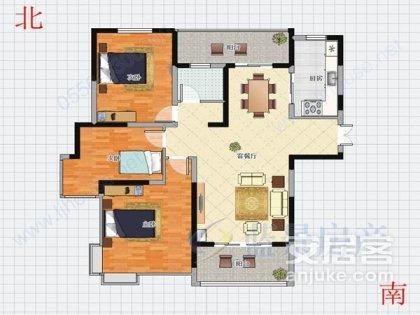 迎江区绿地精装3室2厅1卫二手房出售13