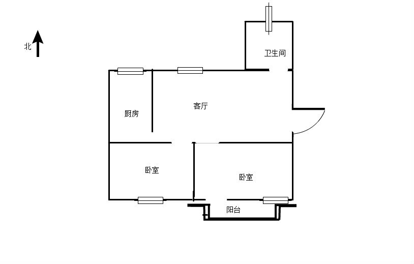 南岭村,南岭村 53.75平米 20万14