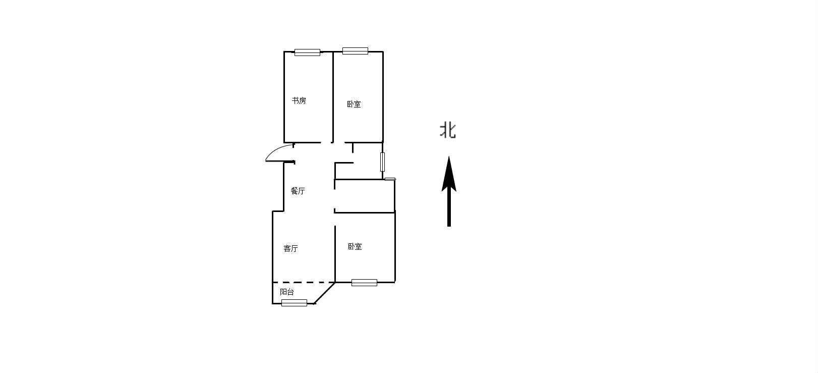 大通区城中毛坯3室2厅1卫二手房出售30