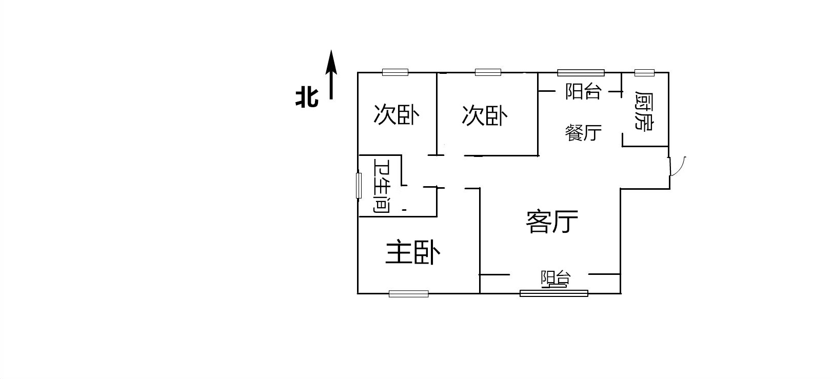 田家庵区山南新区毛坯3室2厅2卫二手房出售13