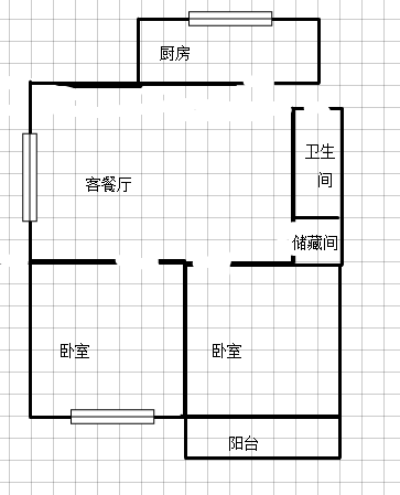 金安区城中精装2室2厅1卫二手房出售10