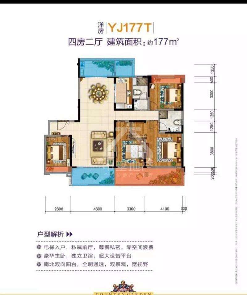 碧桂园天玺,碧桂园天玺 177平米 150万14