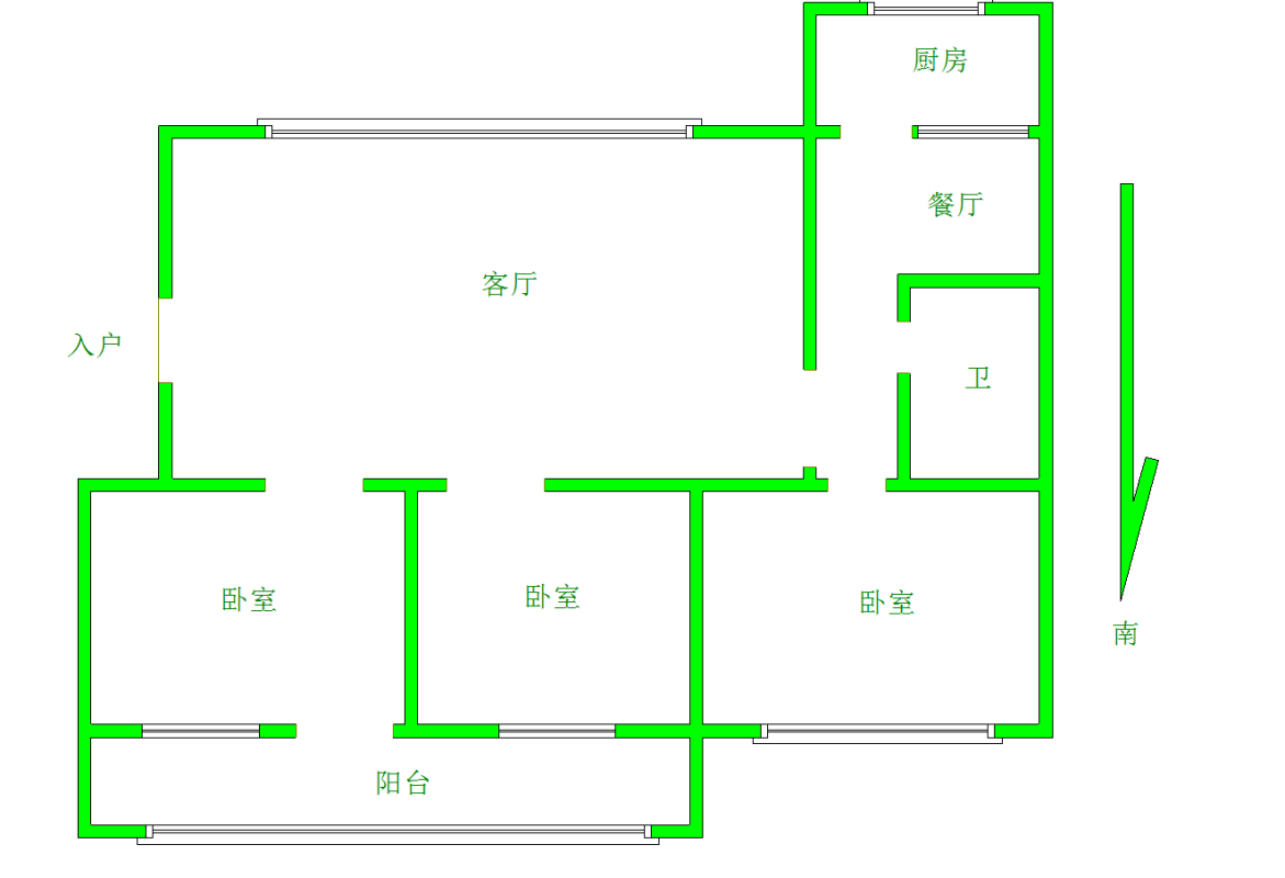 德城区市区普通3室2厅2卫二手房出售14