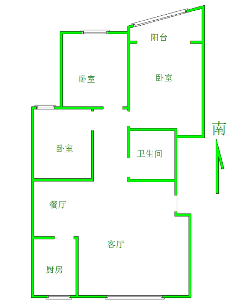 德城区经济开发区普通3室2厅1卫二手房出售15