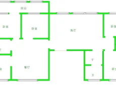 德城区|市中花园4室2厅2卫出售|买房租房佣金全返