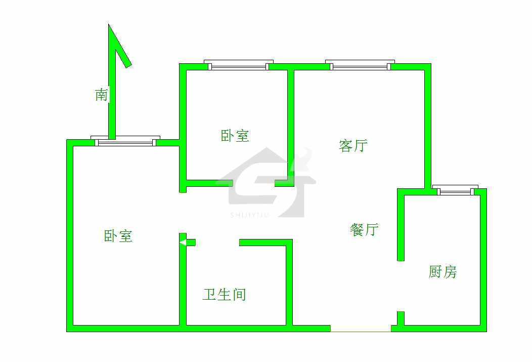 城区城西精装2室1厅1卫二手房出售10