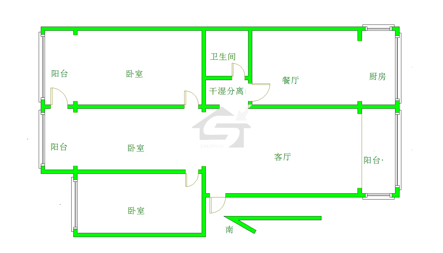 食品公司家属院,食品公司家属院（分水岭巷） 100.0平米 105.0万10