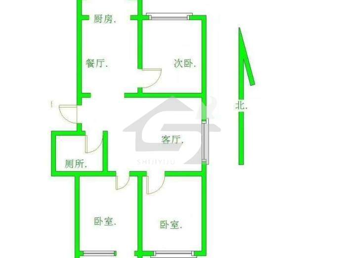 塑料公司家属院,塑料厂家属院 110平米7