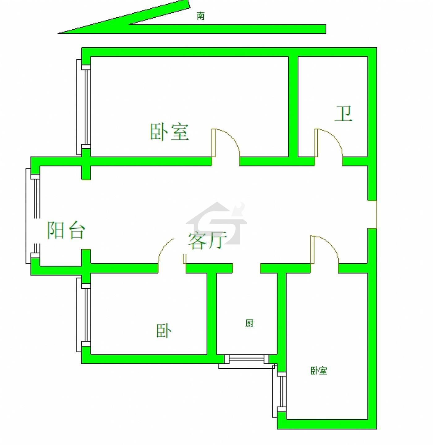 城区城区普通3室2厅1卫二手房出售9