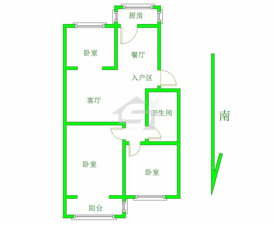 太行西街工行家属院,太行西街工行家属院 106.0平米 95.0万9