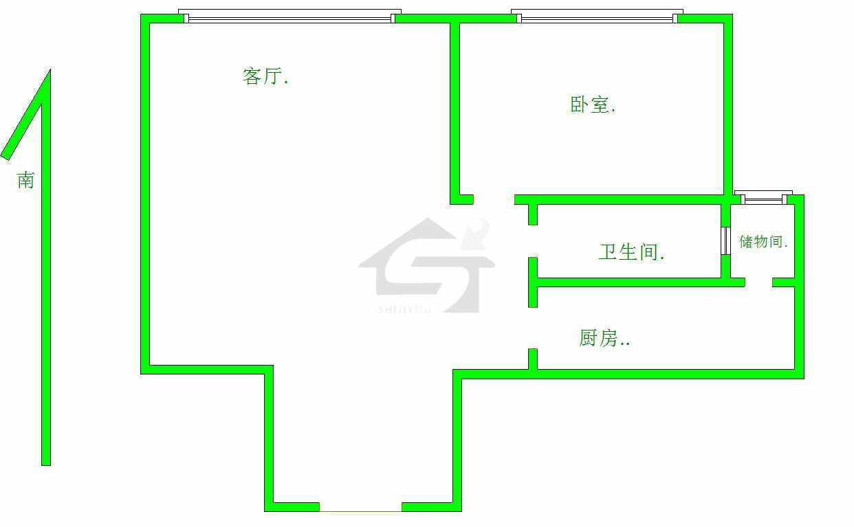 城区城南精装1室1厅1卫二手房出售9