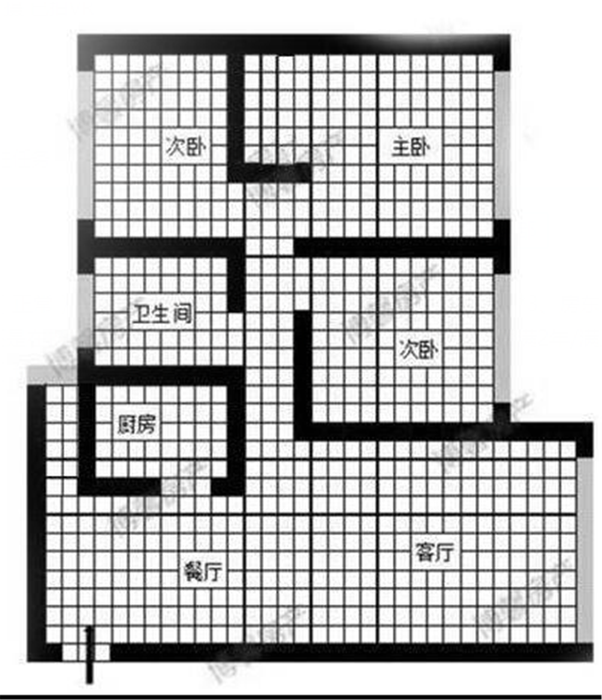 东兴区西万达毛坯3室2厅1卫二手房出售11