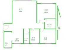 金桥开发区|金河湾3室1厅2卫出售