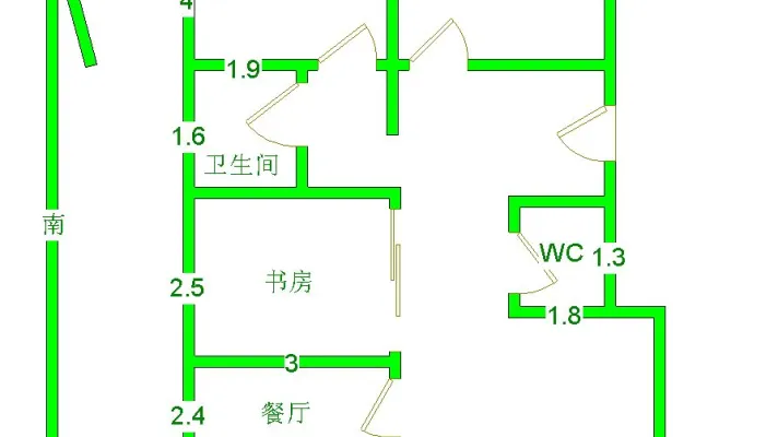 滨江花园【通顺街小】 114.0平米 130.0万