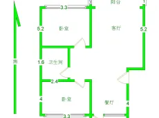 玉泉区|友谊西小区AB2室1厅2卫出售