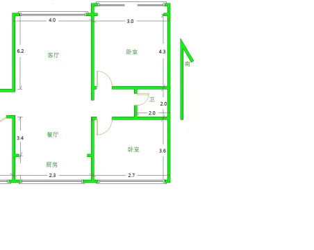 盛世名筑3室2厅1卫朝南北精装