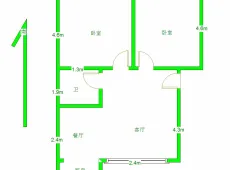 回民区|旧呼钢小区2室1厅1卫出售