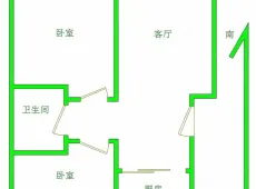 新城区|北辰新领地2室2厅1卫出售