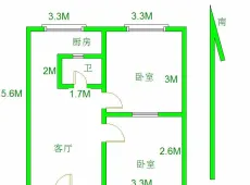 玉泉区|二建住宅小区2室1厅1卫出售