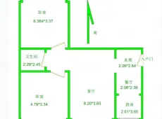 新城区|天育星园2室2厅1卫出售