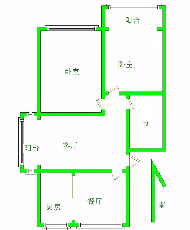 滨江花园【通顺街小】 90.0平米-滨江花园租房