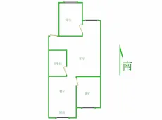 新城区|天府花园小区2室1厅1卫出售